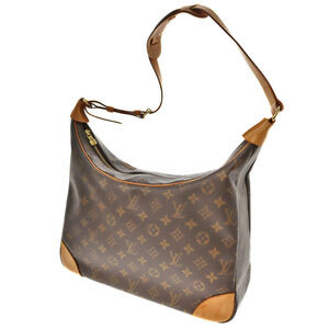 LOUIS VUITTON Boulogne Shoulder Bag Monogram Canvas Brown Fits